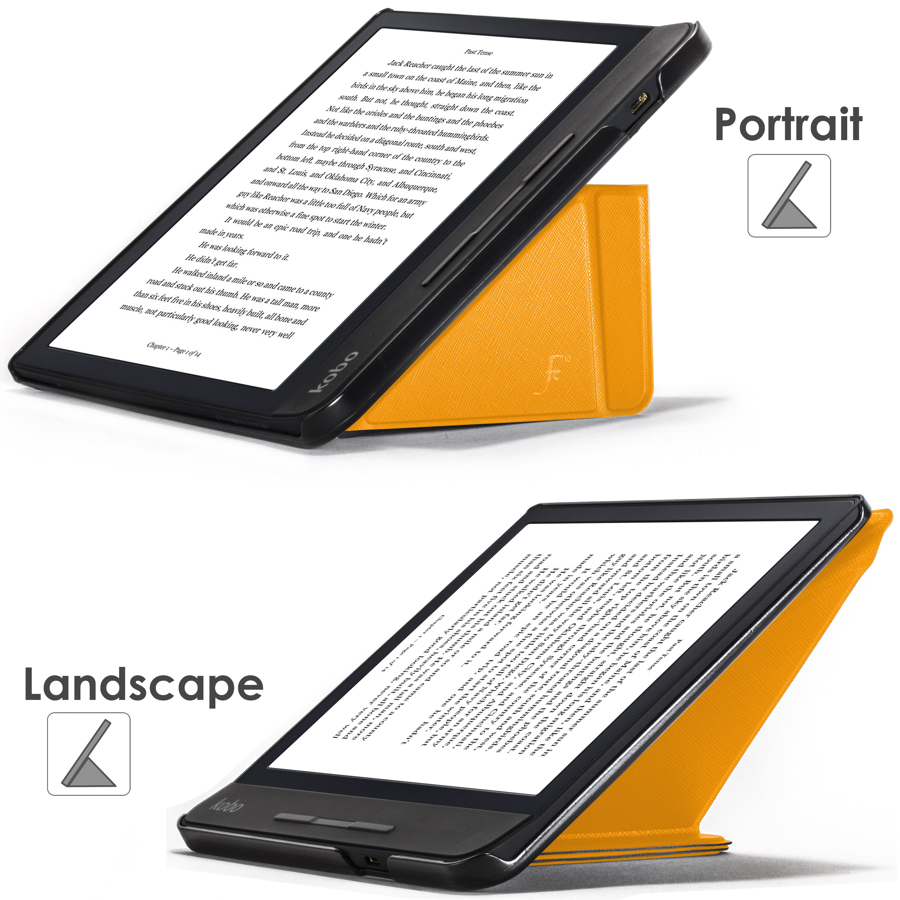 Kobo Libra H2O Case, Kobo Libra H2O Cover - Stand Design, Slim